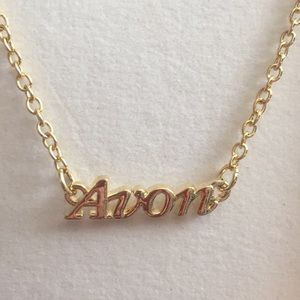 Brand New in Box!! “Avon”Nameplate Gold Necklace